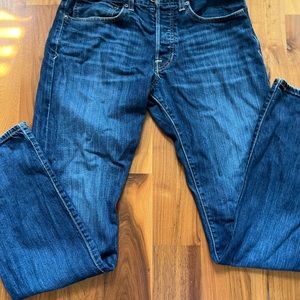 Lucky Brand 32 x 34 Men's 121 Heritage Slim medium Wash‎ Denim Blue Jeans